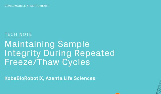 Maintaining Sample Integrity During Repeated Freeze/Thaw Cycles