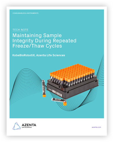 Maintaining Sample Integrity During Repeated Freeze/Thaw Cycles