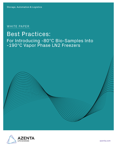 Best Practices for Introducing -80°C Biosamples into -190°C Vapor Phase LN2 Freezers