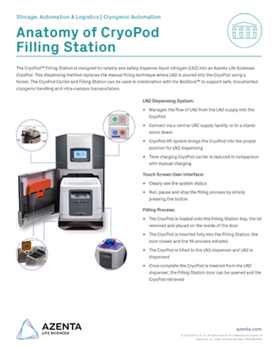 Anatomy of CryoPod Filling Station