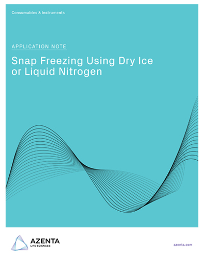 Snap Freezing Using Dry Ice or Liquid Nitrogen Using a CoolRack Thermoconductive Tube Rack