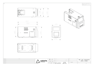 Automated Roll Heat Sealer Technical Drawing