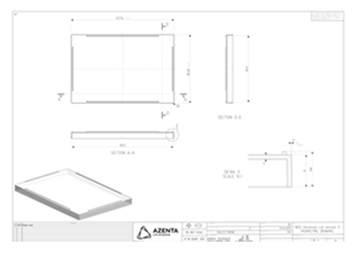 Universal Microplate Lid Technical Drawing