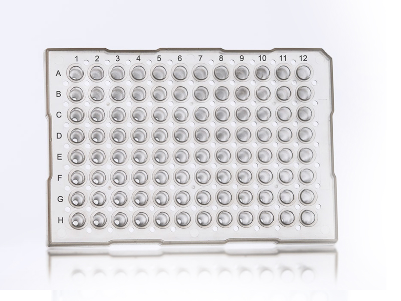 4ti-0735 | 96 Well Semi-Skirted PCR Plate With Upstand, ABI Style | Front