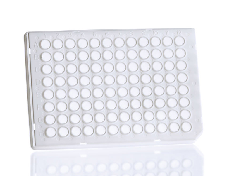 4ti-0955 | 96 Well Semi-Skirted PCR Plate, Roche Style | Front