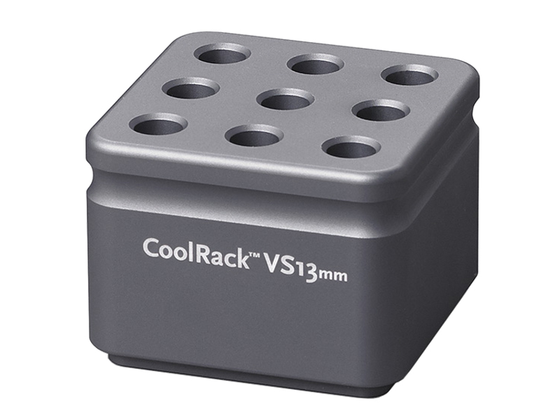 BCS-157 | CoolRack VS13 Thermoconductive Tube Rack for 9 13 x 75mm Blood Tubes