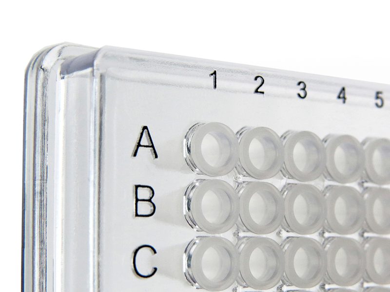 4ti-0387 | FrameStar 384 Well Skirted PCR Plate | Corner Detail