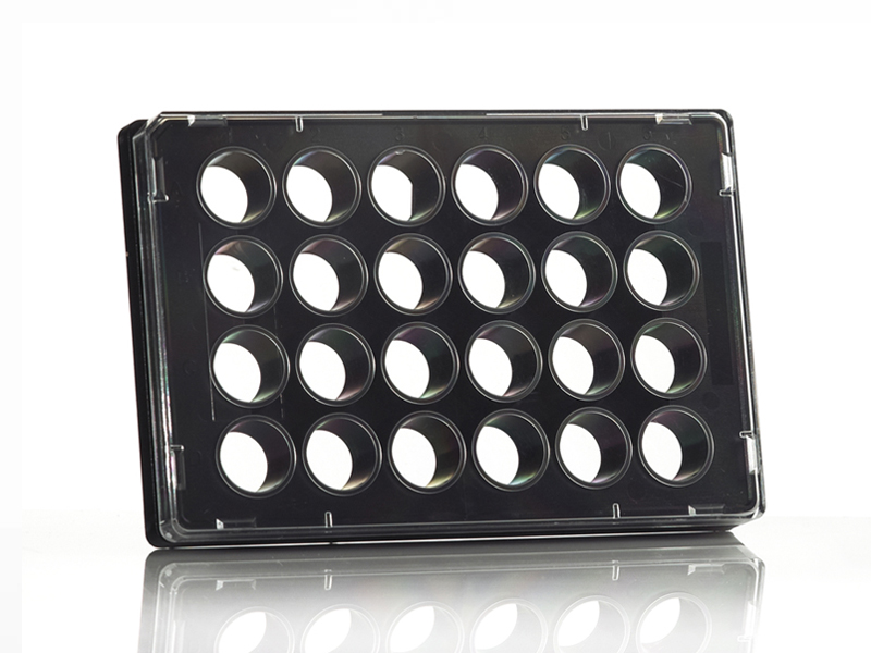 4ti-0241 | 24 Well Optically Clear Tissue Culture Plate | Lidded | Front