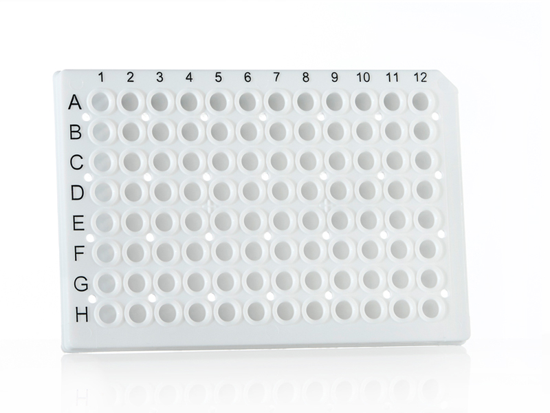 4ti-0761 | 96 Well Semi-Skirted PCR Plate | Front