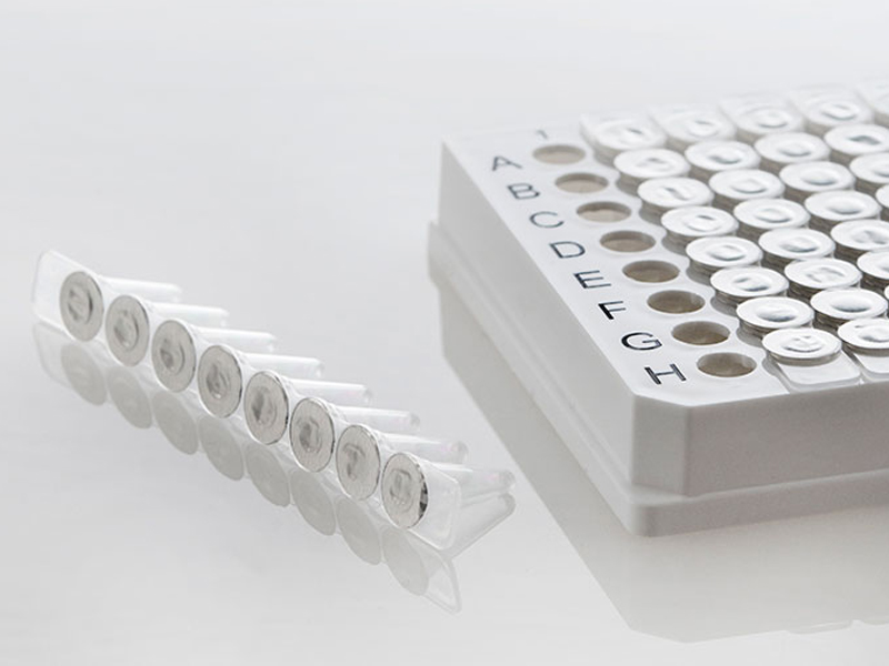 4ti-0531/RA | Individual Access Pierce Heat Seal | Sealed Removable 8 Well PCR Tube Strips Detail