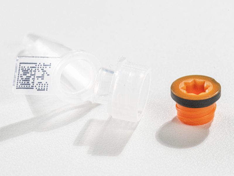 4ti-0791 | Cap2 0.2ml Dual-Cap Sample Collection PCR Tube with Hinged Cap and Screw Cap