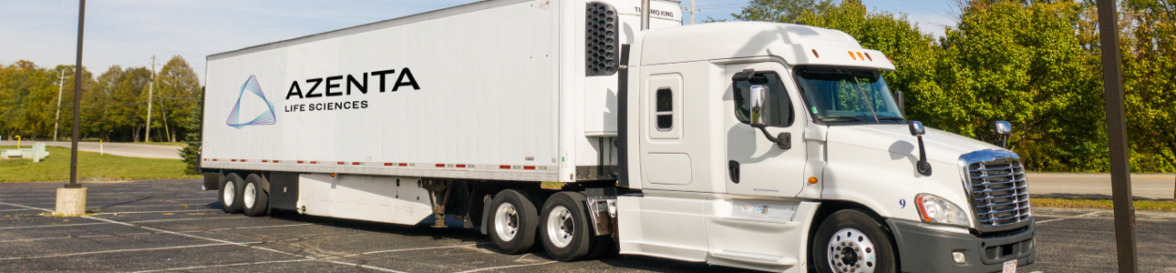 Azenta Life Sciences lab relocation & sample transportation truck