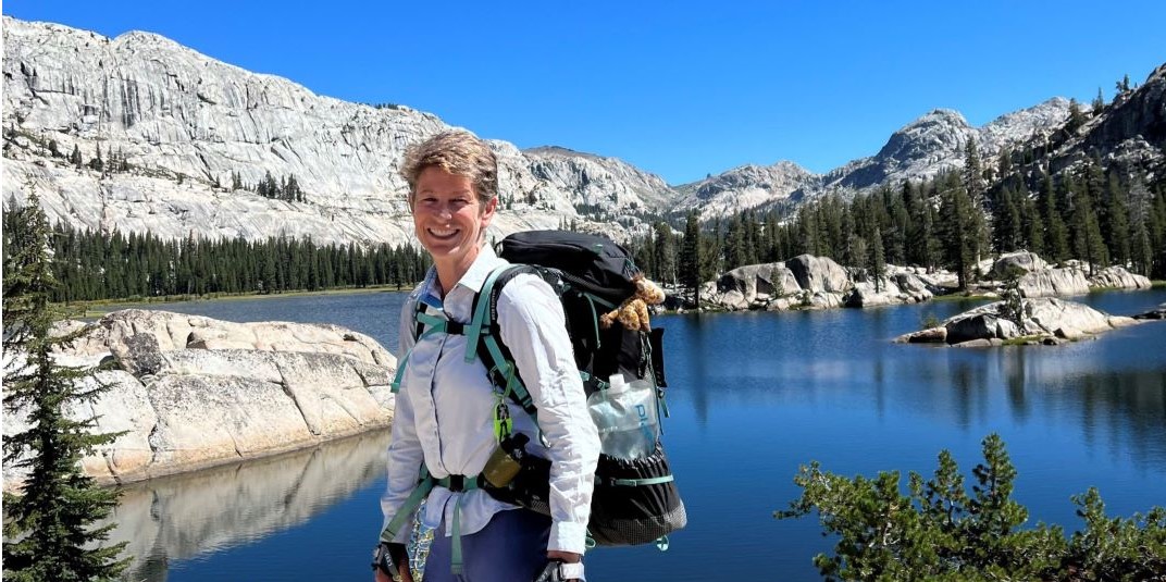 Dr. Kristen Hege on a hike