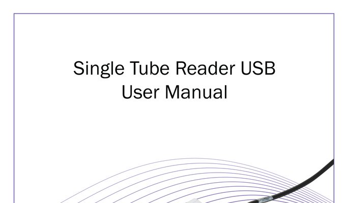 Single Tube Reader Manual