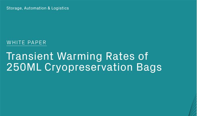 Transient Warming Rates of 250ML Cryopreservation Bags