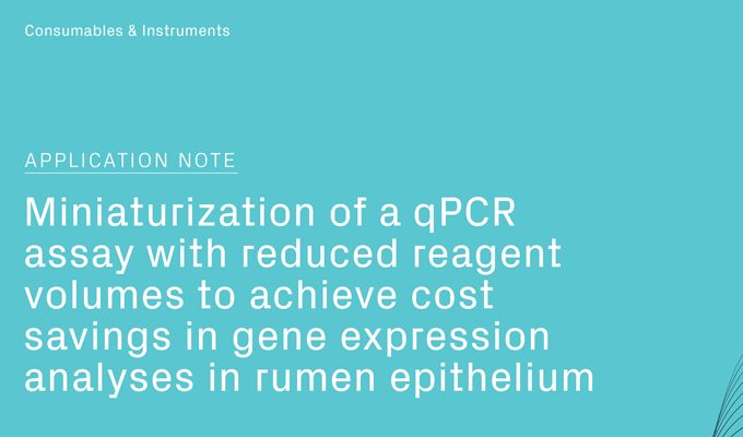 Miniaturization of a qPCR Assay with Reduced Reagent Volumes