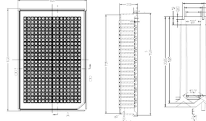 384 Square Deep Well Storage Microplate Technical Drawing