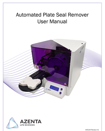 Automated Plate Seal Remover User Manual